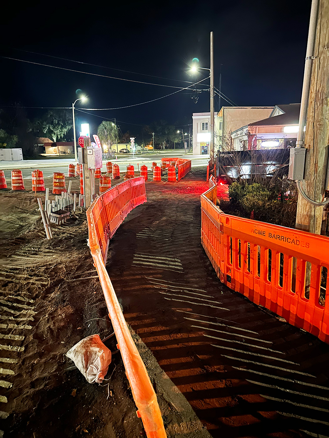 City sidewalk demolition corridor – CAB Glover Enterprises, Brevard County FL